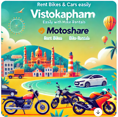 Explore Visakhapatnam with Ease: Rent Bikes and Cars on Motoshare for a Seamless Adventure