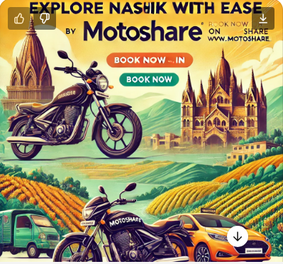 Explore Nashik with Ease: Book Bikes and Cars Online with Motoshare