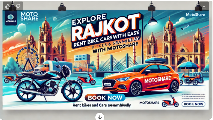 Explore Rajkot with Ease: Rent Bikes and Cars Seamlessly with Motoshare