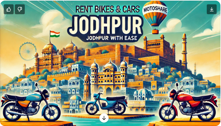 Discover Jodhpur Like Never Before: Rent Bikes and Cars with Ease Through Motoshare