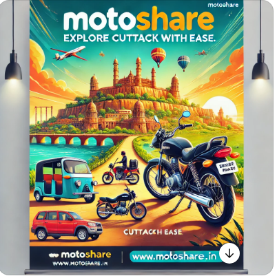 Explore Cuttack with Ease: Hassle-Free Bike and Car Rentals Through Motoshare