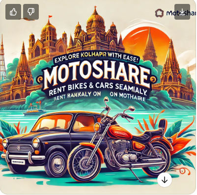 Explore Kolhapur with Ease: Motoshare’s Seamless Bike & Car Rentals for Your Adventures