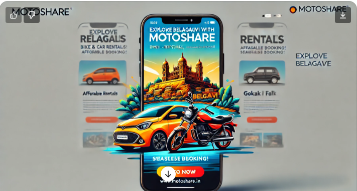 Explore Belagavi with Ease: Motoshare’s Hassle-Free Bike and Car Rentals