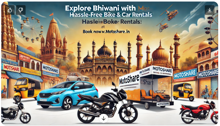 Explore Bhiwani Like Never Before: Hassle-Free Bike & Car Rentals with Motoshare